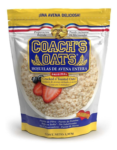 Hojuelas De Avena Entera Coachs Oats Resellable De 1.36 Kg