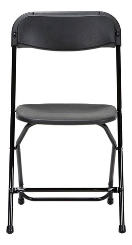Set De 10 Sillas Plegables Para Eventos Color Negro Gardecor