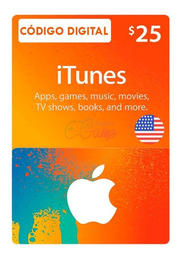 Tarjeta App Store & Itunes $25 Dolares Para Usa 