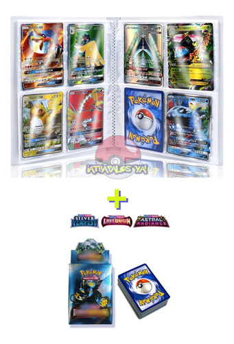 Álbum Tcg Pokémon (240 Cartas - 4 X 30 Folios) + Mazo Cartas