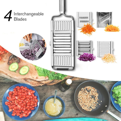 Fatiador De Vegetais Multifuncional Doméstico De 4 Lâminas