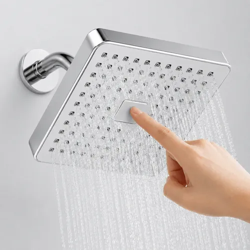 Heemli Ducha Chuveiro Alta Autolimpante Articulável Quadrada - R$ 58,71