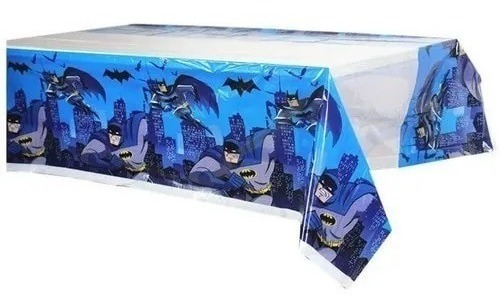 Mantel Batman Mesa Fiesta Plastico Rectangular Infantil