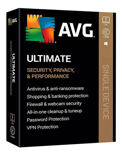 Avg Ultimate 10 Dispositivos 1 Año 2023 Antivirus