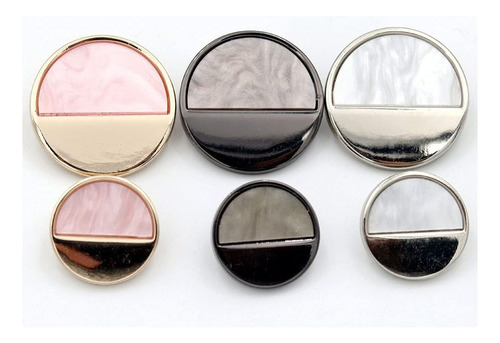 5 Piezas De Botones De Metal Vintage Para Mujer, Abrigo, Sué