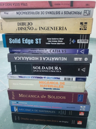 Libros Ingeniería Mecánica, Control Y Libros De Electrónica.