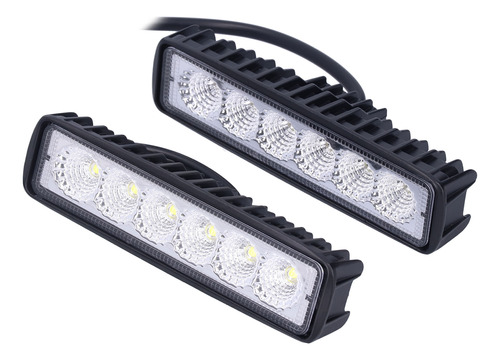 2 Luces De Trabajo Led De 18 W, Ip67, Impermeables, De Aleac