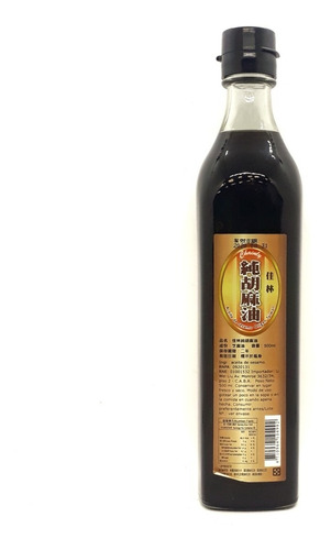 Aceite De Sésamo Negro Tostado X 500 Ml Origen: Taiwan