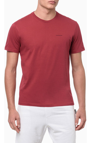 Camiseta Masculina Logo Básica Vermelha Calvin Klein Jeans