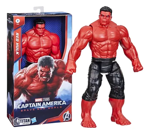 Boneco Marvel Vingadores Hulk Vermelho Titan Hero F9299