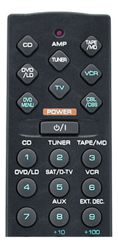 Controle Remoto Rav205 V473220 Para O Receptor Yamaha Av Rx-