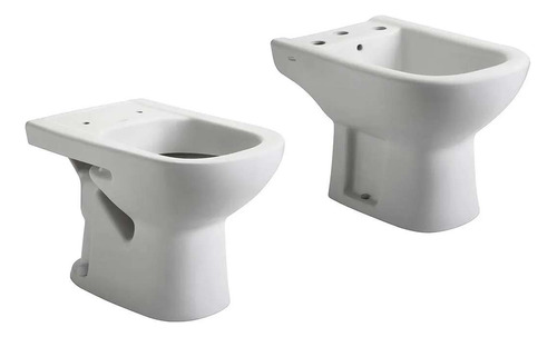 Juego Sanitarios Ferrum Bari Inodoro Corto Bidet 3 P