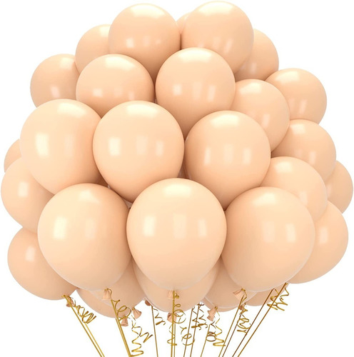 Globos Beige Látex R12 Mate Paquete 50 Uni. Arco Organico