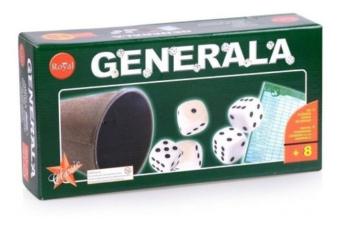 Juego De Mesa Generala Con Dados Clasico Royal Febo