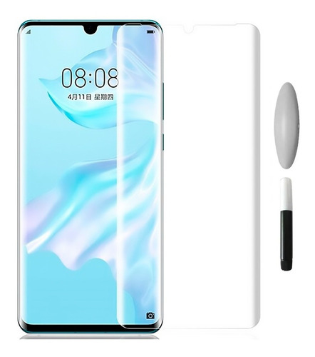 Pelicula Huawei P30 Pro Tela 6.47 Curva 3d Full Glue Uv