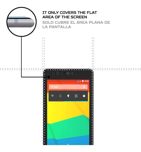 Protector Mica Pantalla Para Bq Aquaris 4.5
