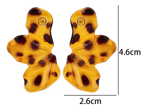 Pendientes De Tuerca Con Estampado De Leopardo Y Flores Para