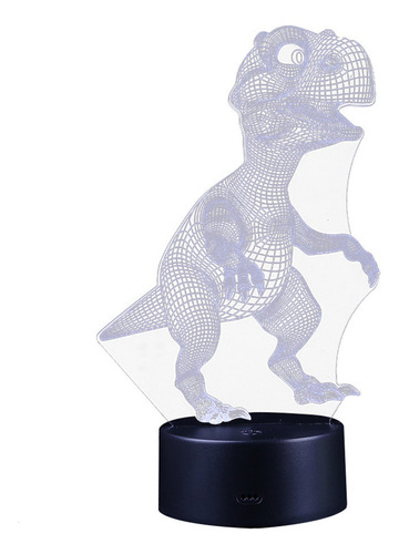 Lámpara De Noche Infantil B 3d Con Diseño De Dinosaurio, Col