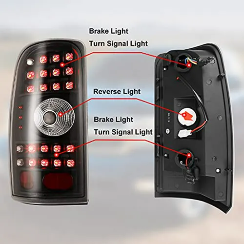 Luces Traseras Led Para Chevy Suburban-tahoe-yukon , Par De