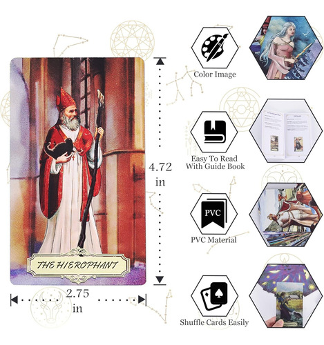 Witch Tarot Diseño Unico Impermeables Brillo Holografico
