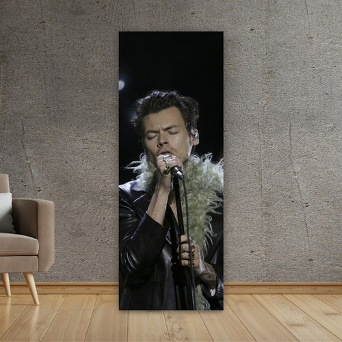 Cuadro Grande 30x80 Cm Musica Harry Styles Cantando Animeras