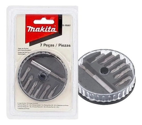 Jogo De Bits Para Parafusadeira 7 Peças Makita - D-73265 Nf