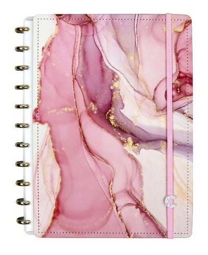 Notebook inteligente especial Agatha Deluxe 80 folhas forradas, 4 unidades de materiais x 1 28 cm x 21,5 cm, roxo
