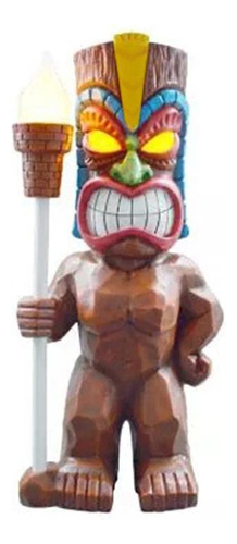 Figura Totem Solar Luz Led Tiki Energia Decoracion Jardin