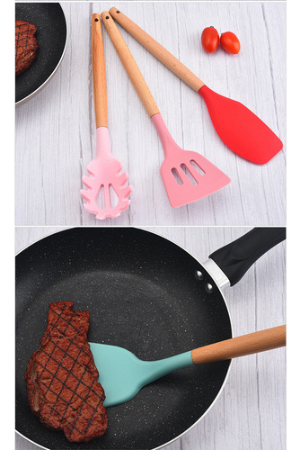 Utensilios De Cocina De Silicona, Juego De 12 Piezas