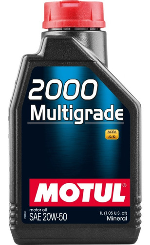 Aceite Motul 2000 Multigrado Sae 20w50 (1litro)