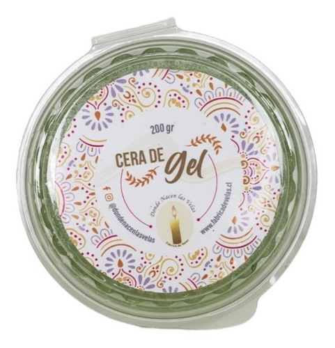 Parafina Cera De Gel Verde, 200 Grs.