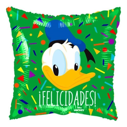 4 Globos Pato Donald Duck Felicidades Met 18 Fiesta Disney 