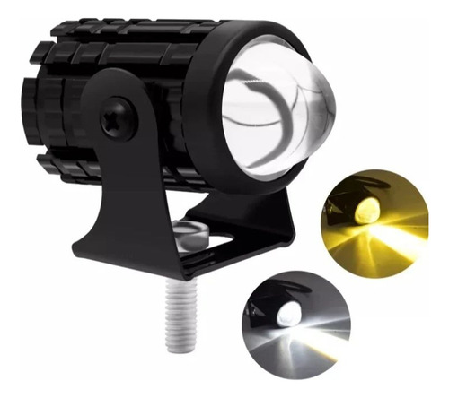 Faros Led Proyector Lupa Dual Color Ultra Potentes Auxiliar 