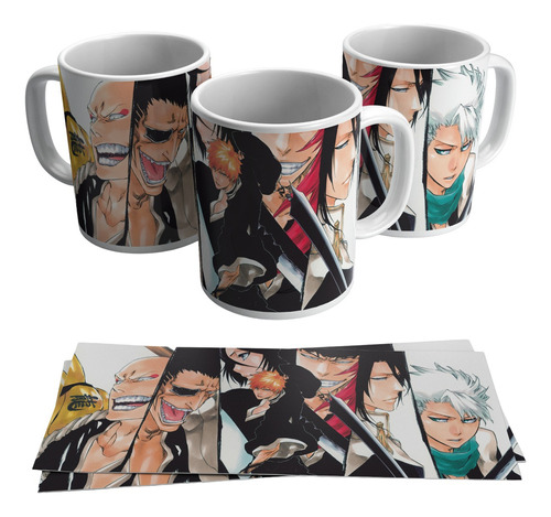 Bleach Pocillos Ichigo Renji Colección Mugs Vaso Tazas