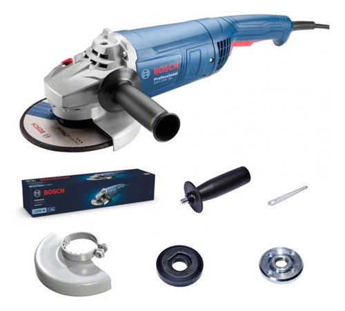 Amoladora Angular 9 2200w 6,500 Rpmgws2200-230 18f2.0 Bosch Color Azul Acero Frecuencia 1