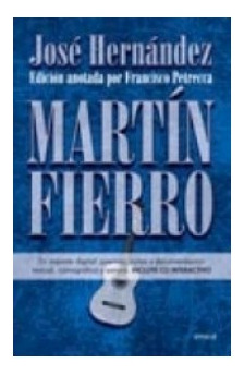 Libro Martin Fierro (edicion Anotada Por Francisco Petrecca)