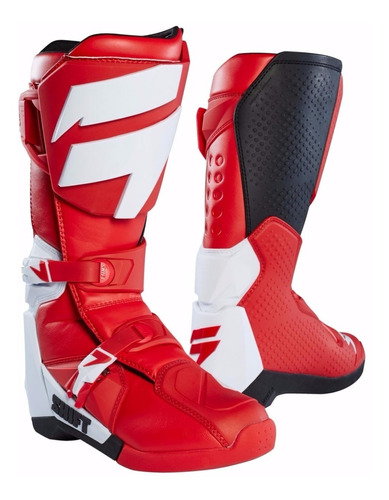 Botas Shift Mx Whit3 Label Red, Talla 10 Enduro Motocross Mx