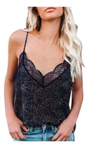 Comprar Camiseta Sin Mangas De Encaje Sin Mangas Con Estampado De Mo