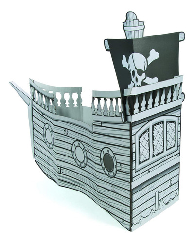 Casa De Juegos Cartón Fun Express Play Color De Barco Pirata