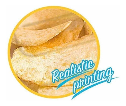 Imagem 4 de 4 de Boia Colchão Inflável Formato Batata Chips Gigante 178x140cm