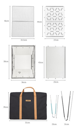 Parrilla Plancha Grill Plegable Naturehike