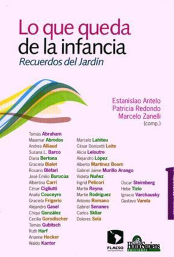 Lo Que Queda De La Infancia. Recuerdos Del Jardin