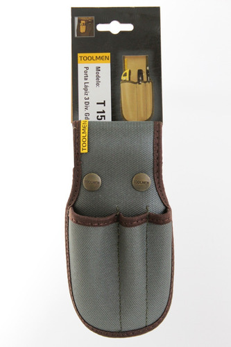 Imagen 3 de 7 de Porta Lapiz Lapiceras Cuter Para Cinturon Toolmen T15 Triple