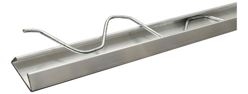 Kit Perfil Aluminio + Mola Zig-zag Para Estufa 75 Metros Cor Cinza