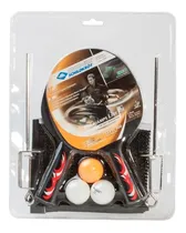 Comprar Set Ping Pong Donic Paleta Red Soporte Pelotas Champs 300