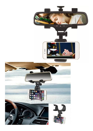 Soporte Holder Celular Carro Auto Espejo Retrovisor Premium