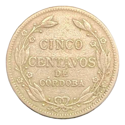 Nicaragua - 5 Centavos - 1935 - Km #12 - Escudo