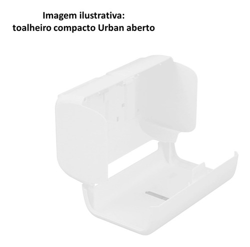 Imagem 4 de 5 de Toalheiro Suporte Porta Papel Toalha Banheiro Cozinha Urban