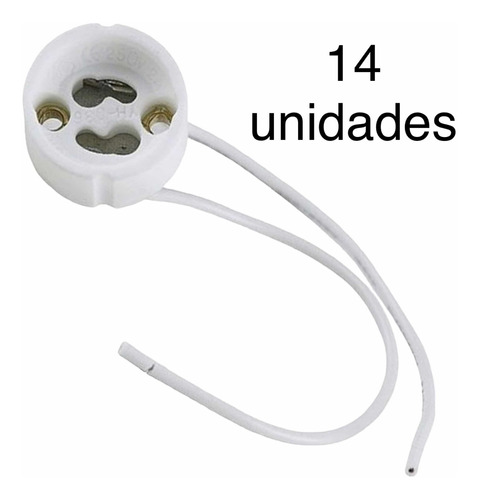 14 Soquete De Porcelana Gu10 Para Led Par16 Mr16 Ar70 Ar111