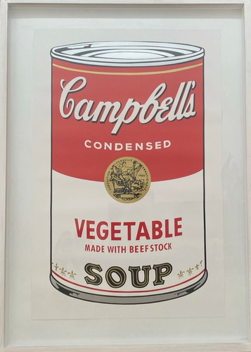 Serigrafía Original  Campbell's Soup Artista Andy  Warhol